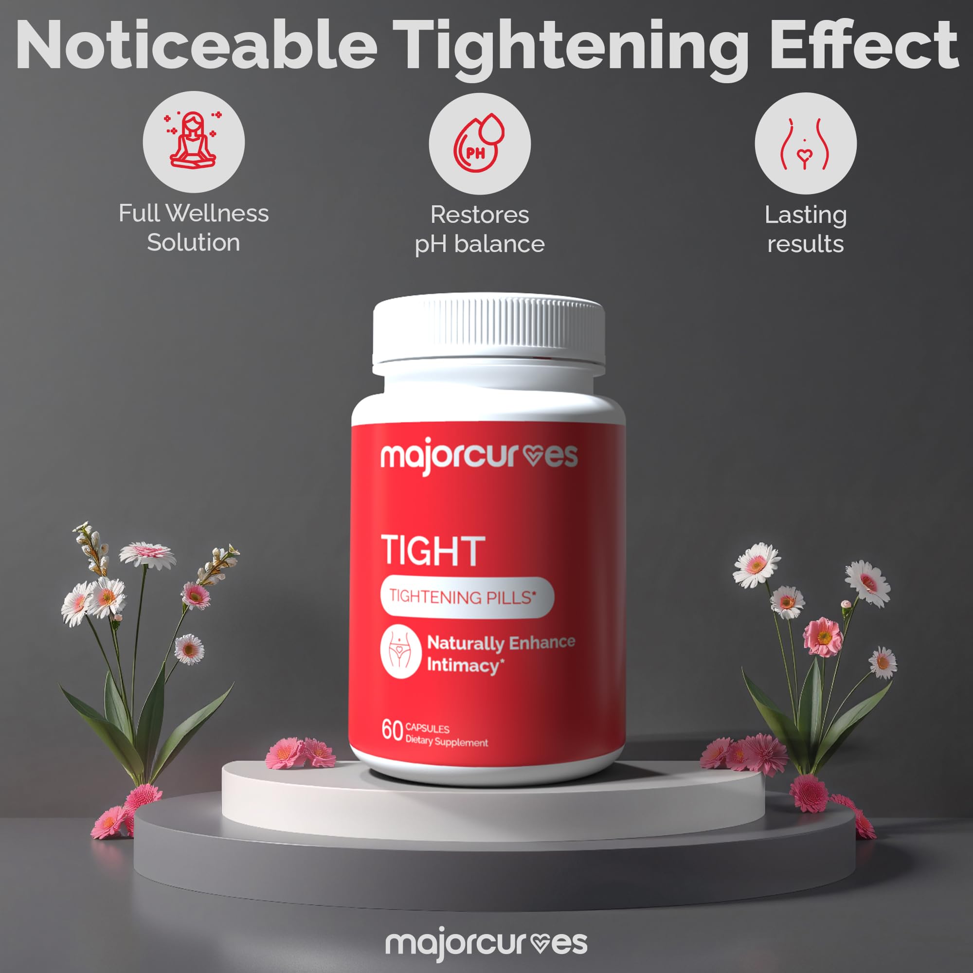 Major Curves Tightening Pills capsules close-up