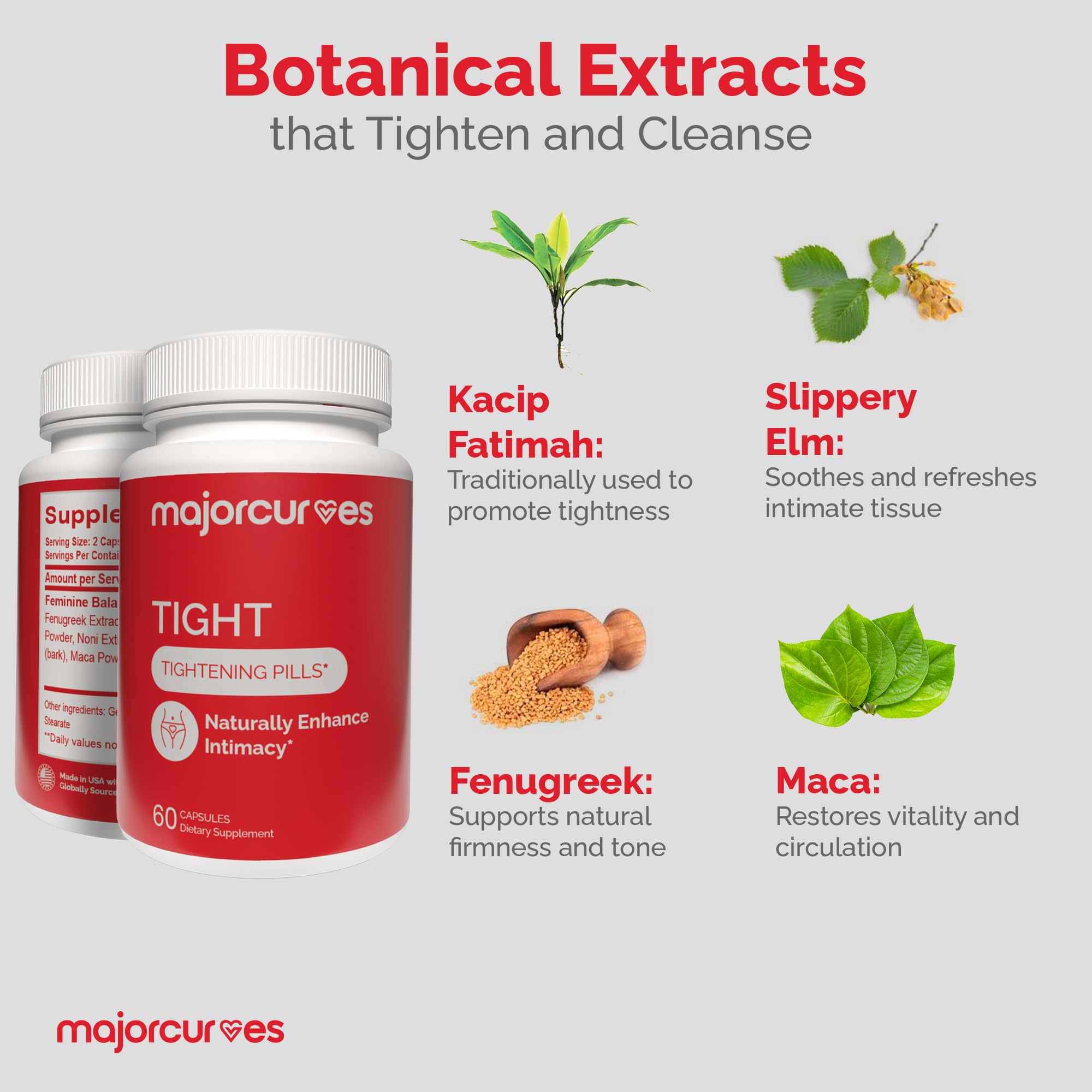 Major Curves Tightening Pills with natural ingredients