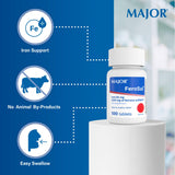 MAJOR Ferosul Iron Supplement 325mg Ferrous Sulfate ingredients list