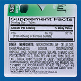MAJOR Ferrous Sulfate Iron Tablets 325mg ingredients list