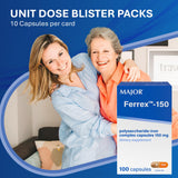 MAJOR Iron Supplement blister pack opened