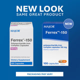 MAJOR Iron Supplement capsule close-up
