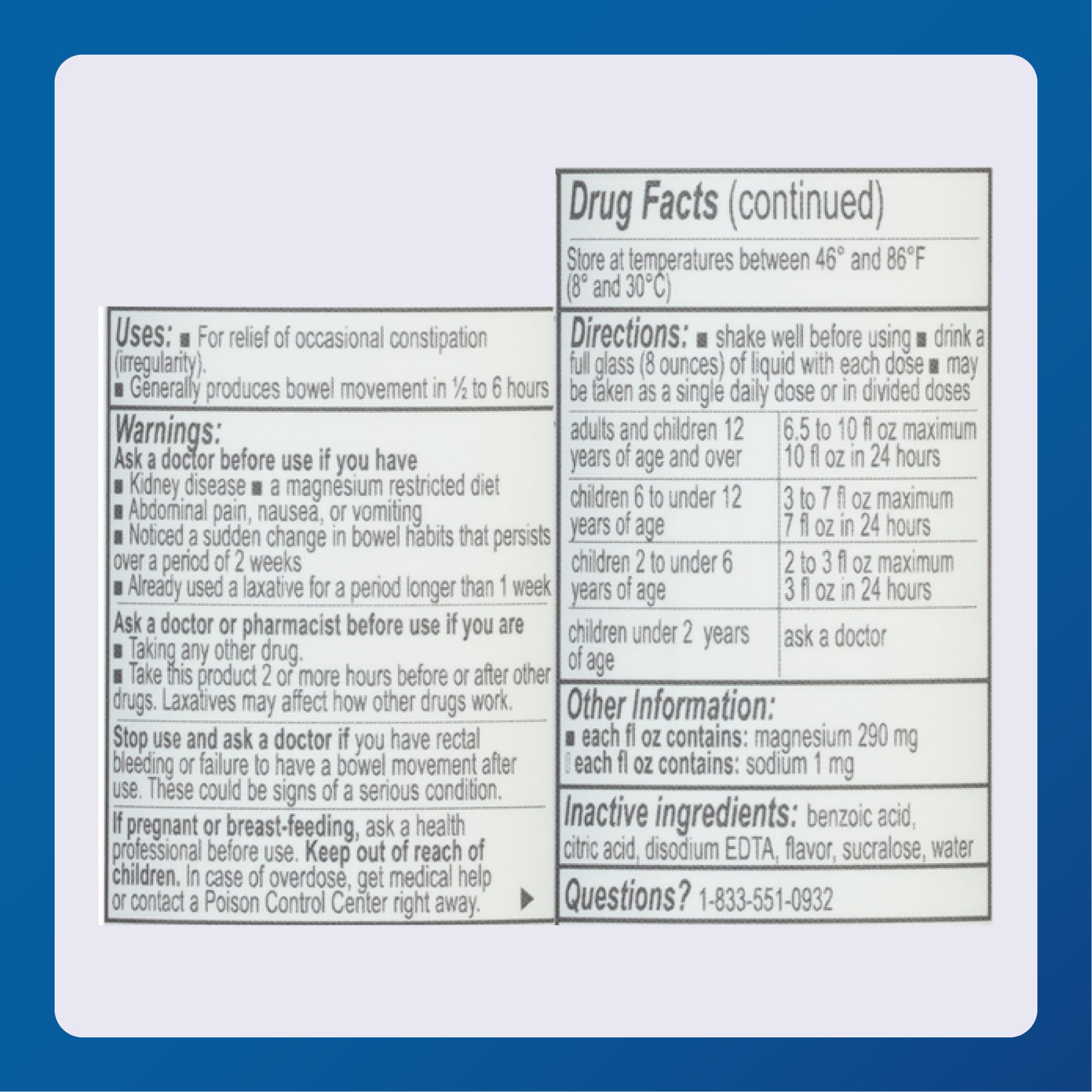 MAJOR Magnesium Citrate Saline Laxative 354g in a lifestyle setting