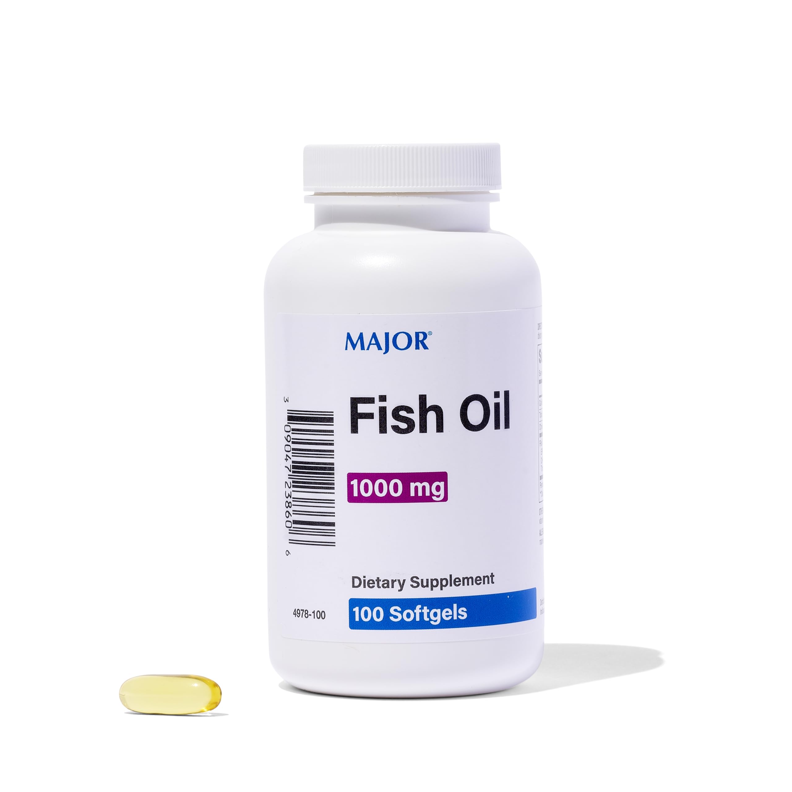 MAJOR Omega-3 Fish Oil 1000mg softgel front view