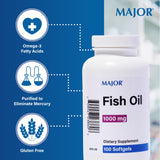 MAJOR Omega-3 Fish Oil 1000mg softgel side view