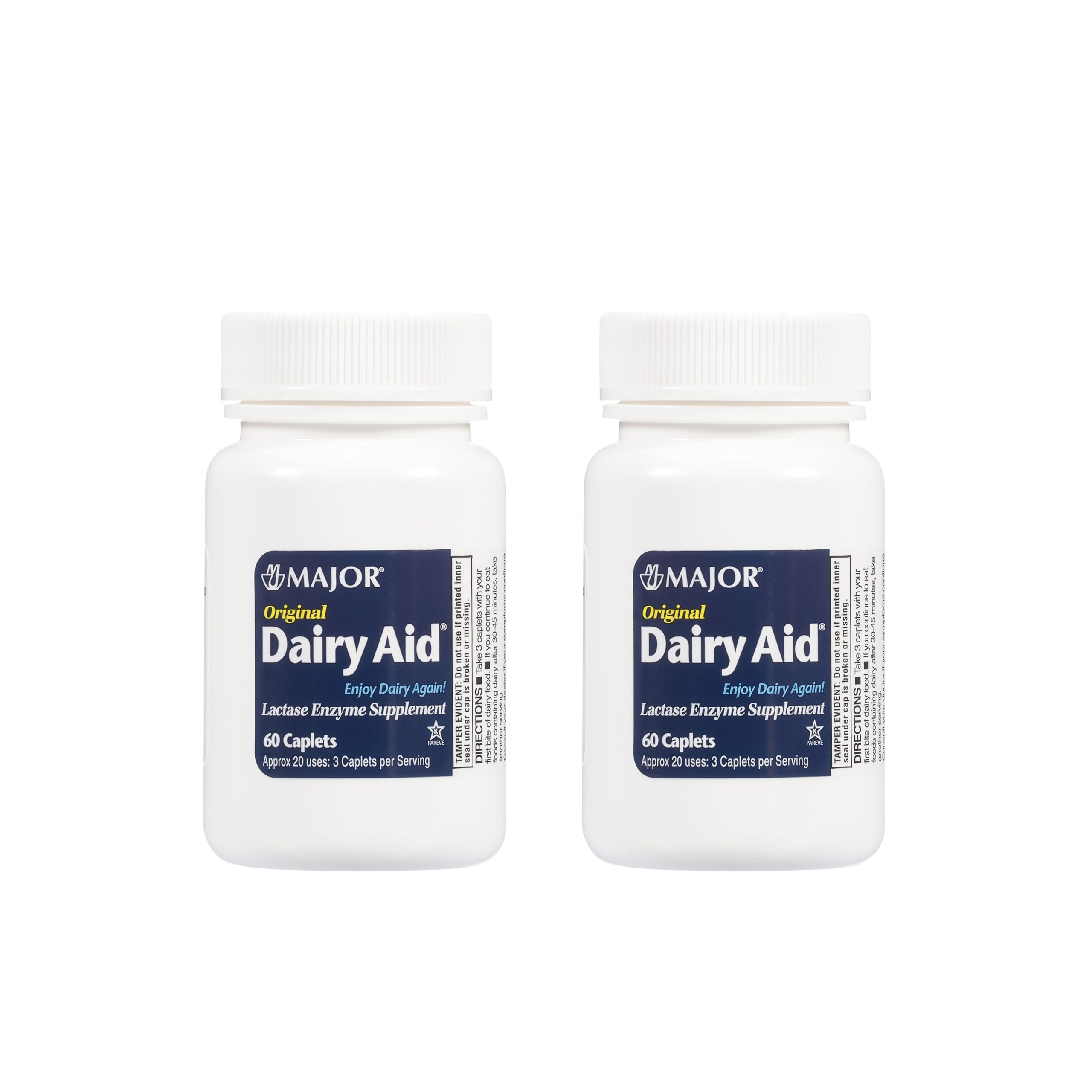 MAJOR Original Dairy Aid lactase enzyme supplement front view