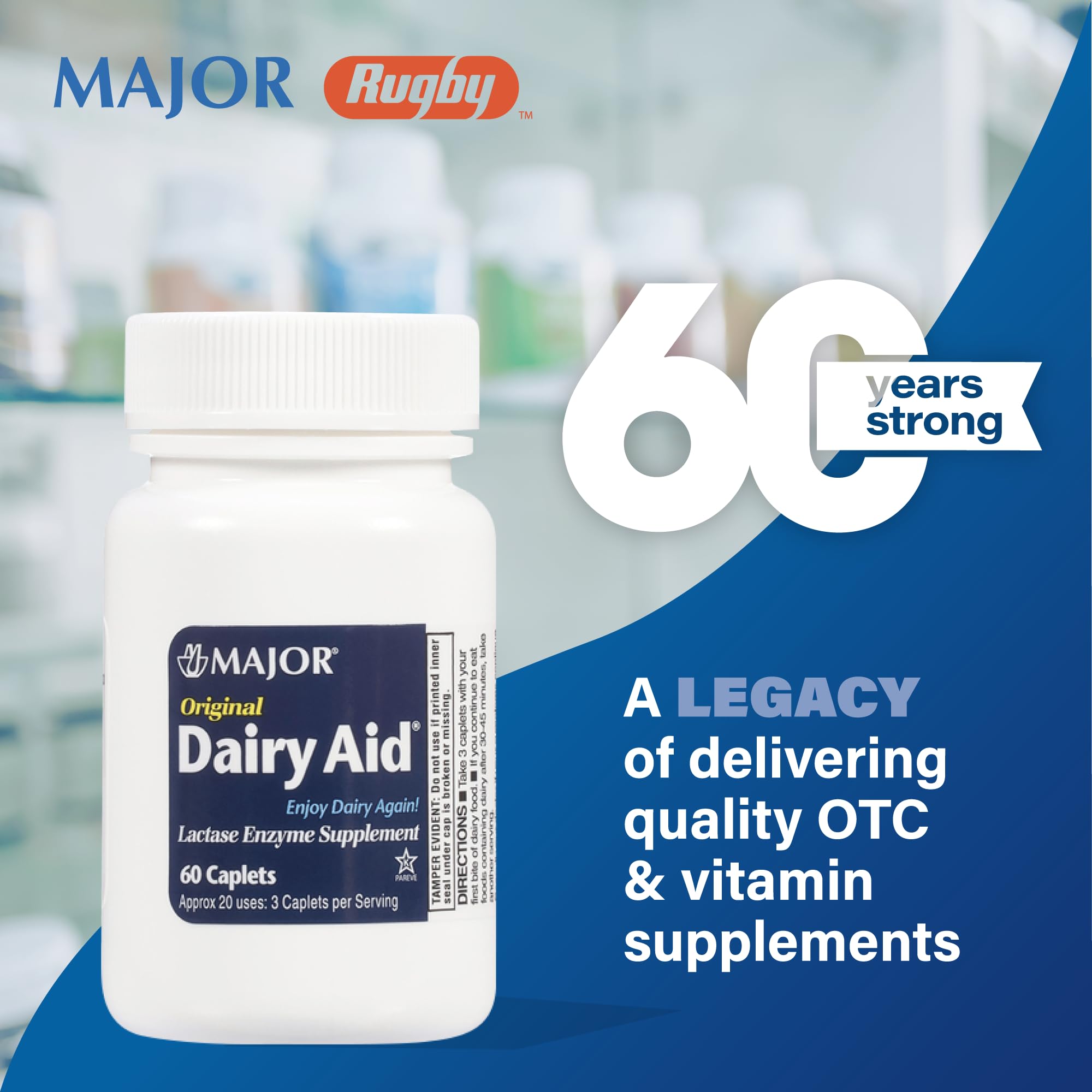 MAJOR Original Dairy Aid lactase enzyme supplement lifestyle scene