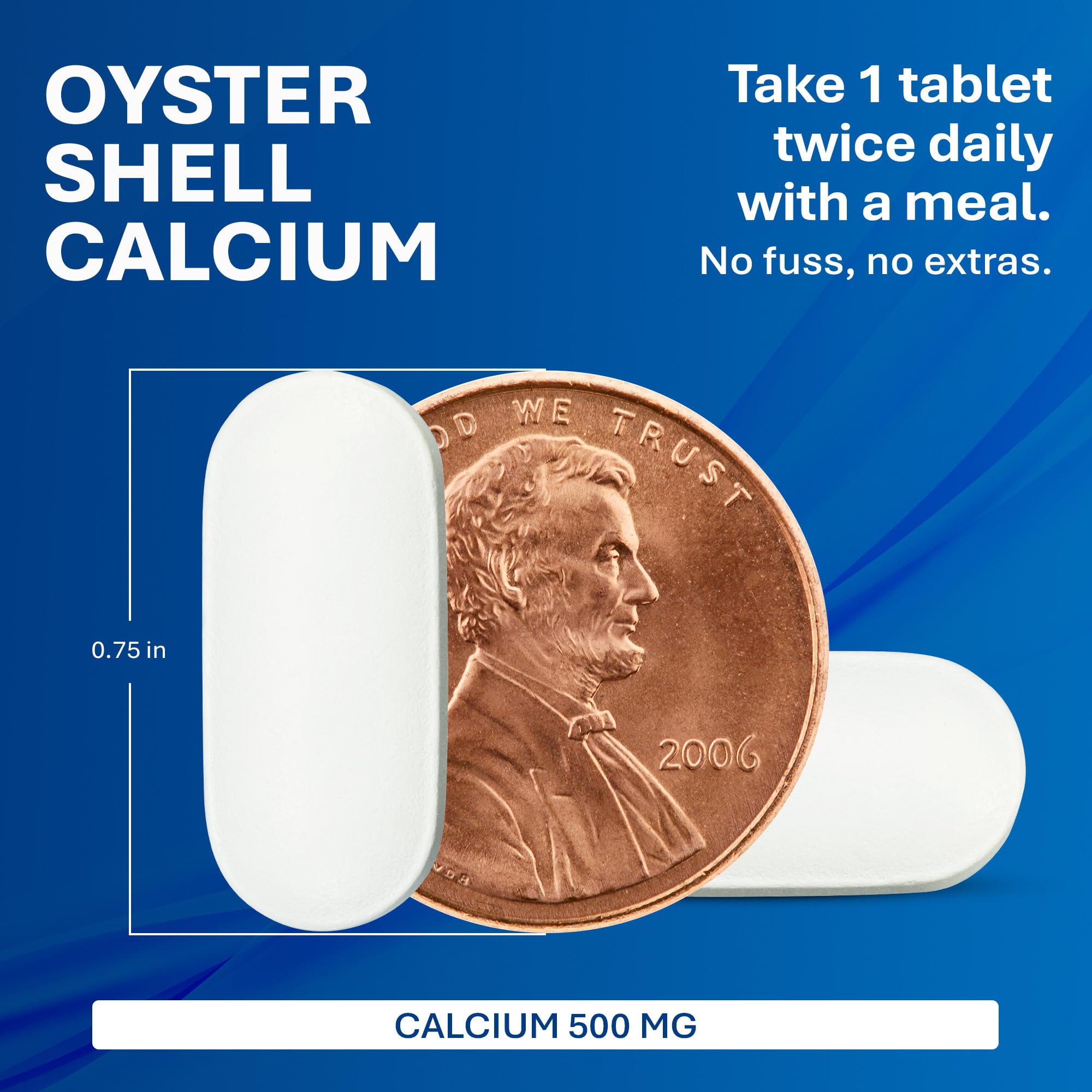 MAJOR Oyster Shell Calcium Tablets 500mg nutrition facts