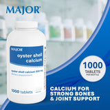 MAJOR Oyster Shell Calcium Tablets 500mg side view
