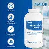 MAJOR Oyster Shell Calcium Tablets 500mg with measuring spoon