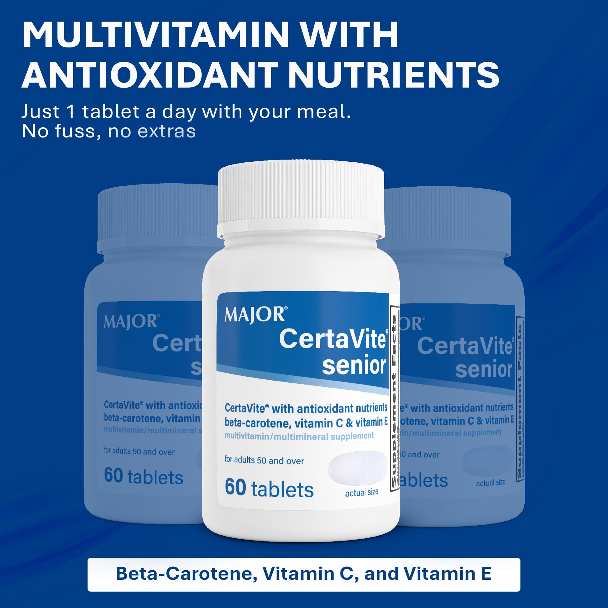 MAJOR Senior Multivitamin capsule close-up