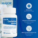 MAJOR Senior Multivitamin with a measuring spoon for dosage