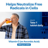 MAJOR Vitamin C Tablets 500mg close-up of tablet