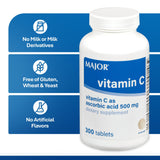 MAJOR Vitamin C Tablets 500mg nutritional information