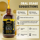 Maju Superfoods Black Seed Oil 227g with other supplements