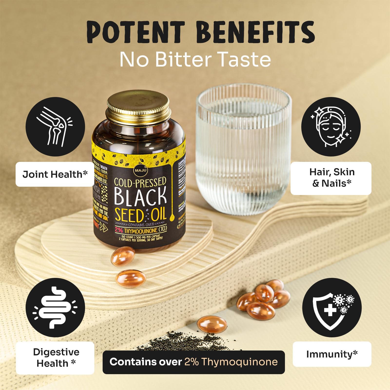 Maju Superfoods Black Seed Oil 80g packaging