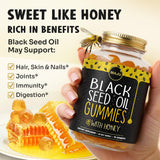 Maju Superfoods Black Seed Oil Gummies side view of the container