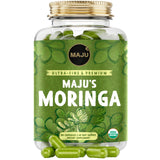 Maju Superfoods Moringa Capsules front view with packaging