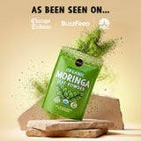 Maju Superfoods Moringa Powder in a cup of tea