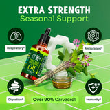 Maju Superfoods Oregano Oil Drops dropper close-up
