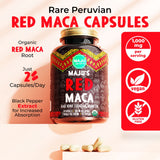 Maju Superfoods Organic Maca Root Capsules bottle with label