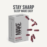 Make Wellness Restored™ Supplement packaging with ingredients list