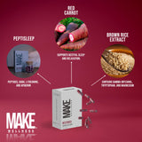 Make Wellness Restored™ Supplement side view of bottle