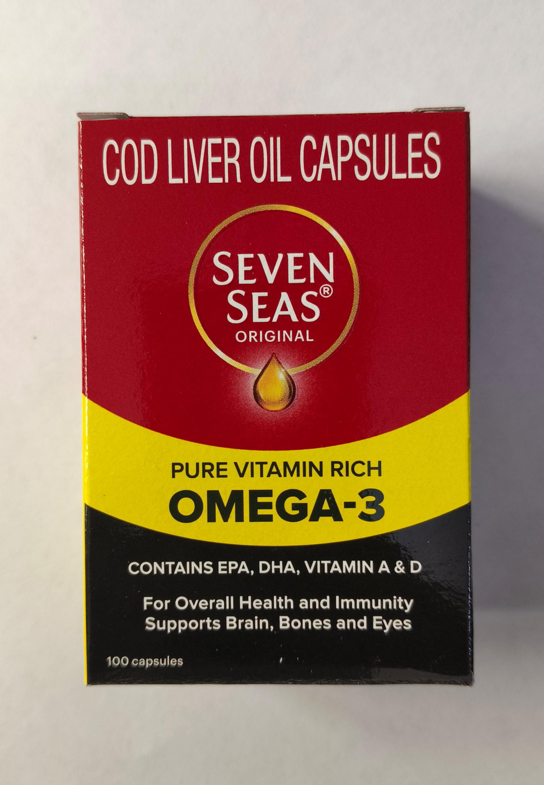 MAKJUNS Pure Cod Liver Oil bottle with capsules