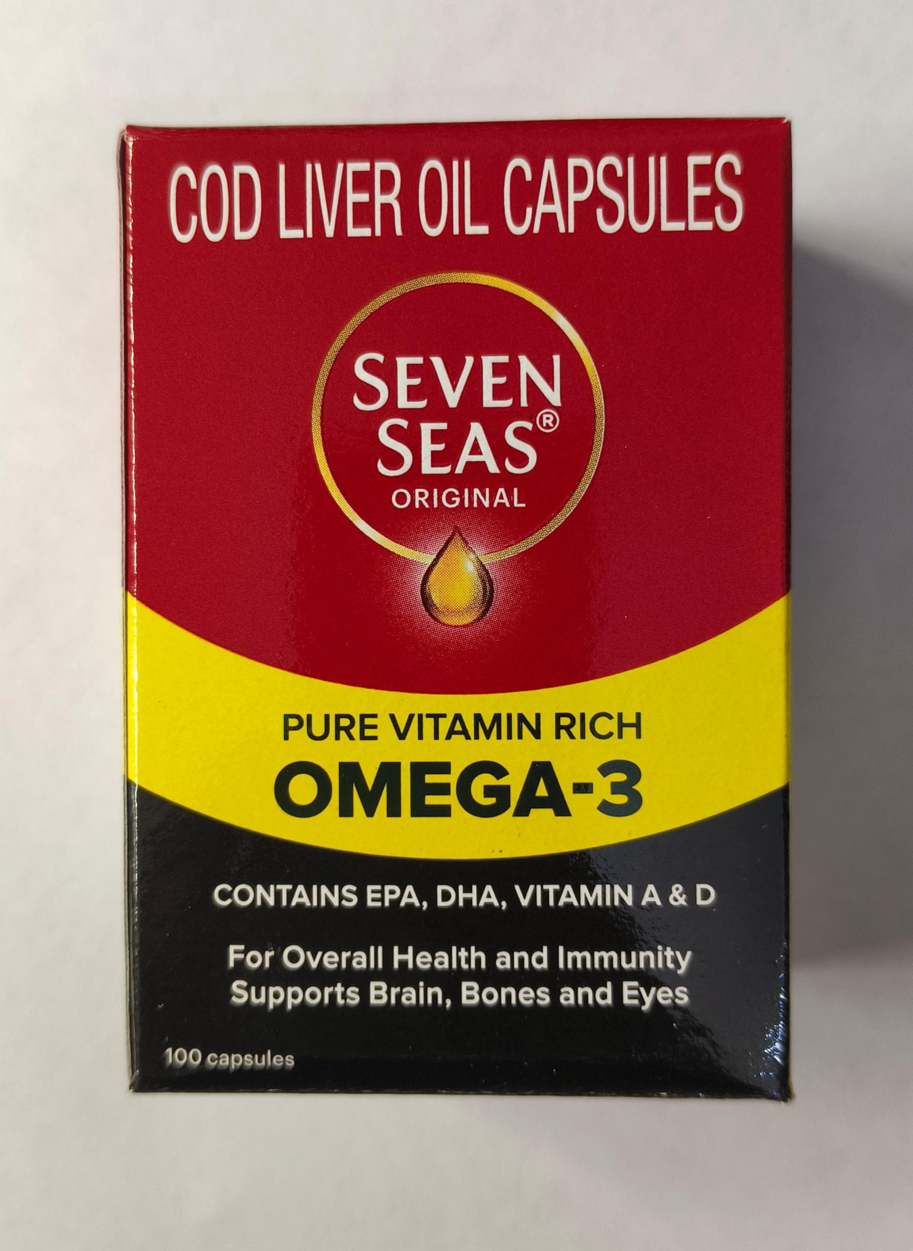 MAKJUNS Pure Cod Liver Oil capsule front view