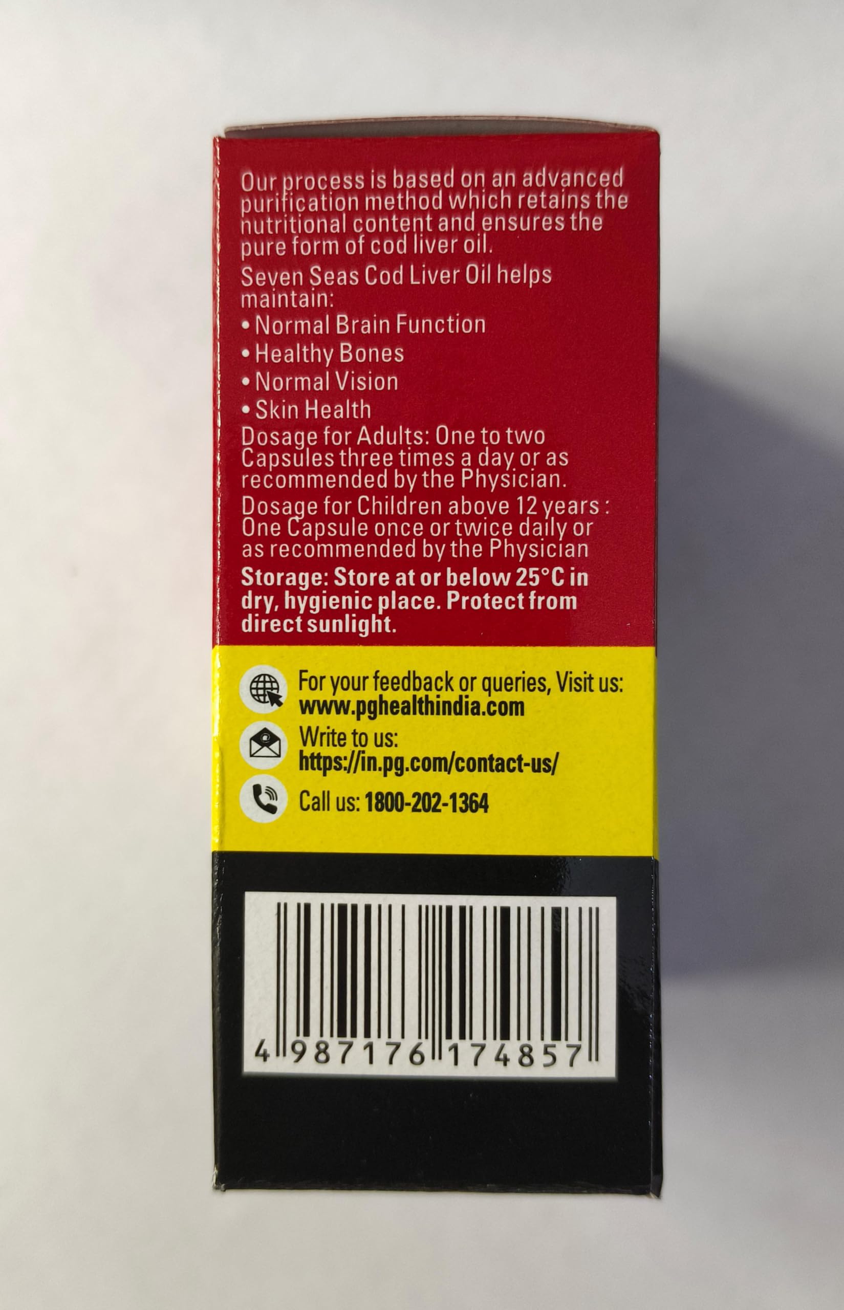 MAKJUNS Pure Cod Liver Oil capsules on a wooden table