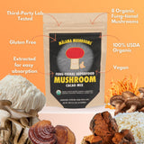 MALAMA MUSHROOMS 8-Mushroom Hot Cacao Mix prepared drink in a cup