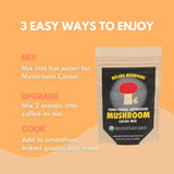 MALAMA MUSHROOMS 8-Mushroom Hot Cacao Mix scoop with powder