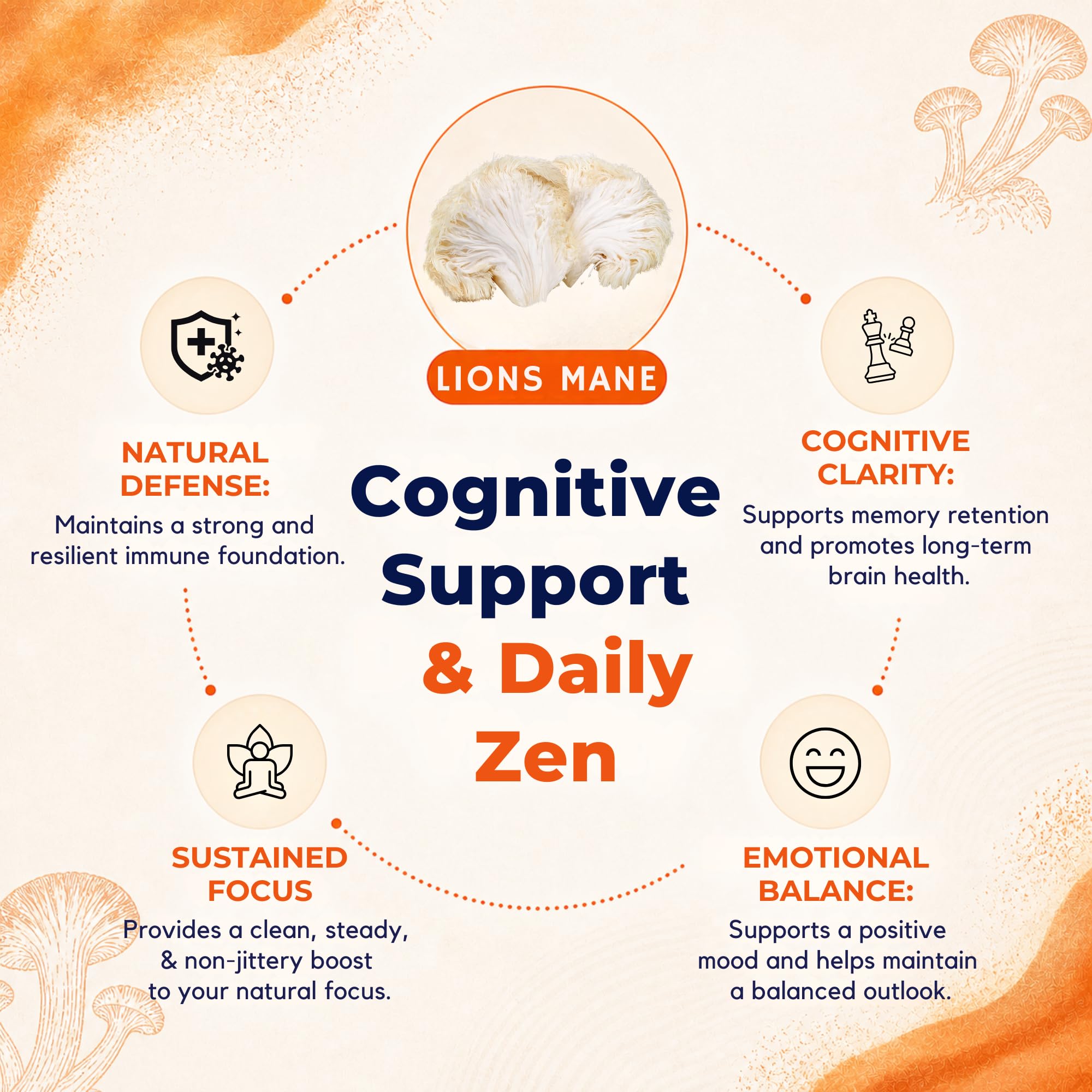 MALAMA MUSHROOMS Lion's Mane Mushroom Powder mixed in a beverage