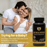 Male FX Labs Semanoid multivitamin supplement capsules close-up