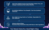 Malvjun Natural Sleep Aid Gummies packaging and nutrition facts