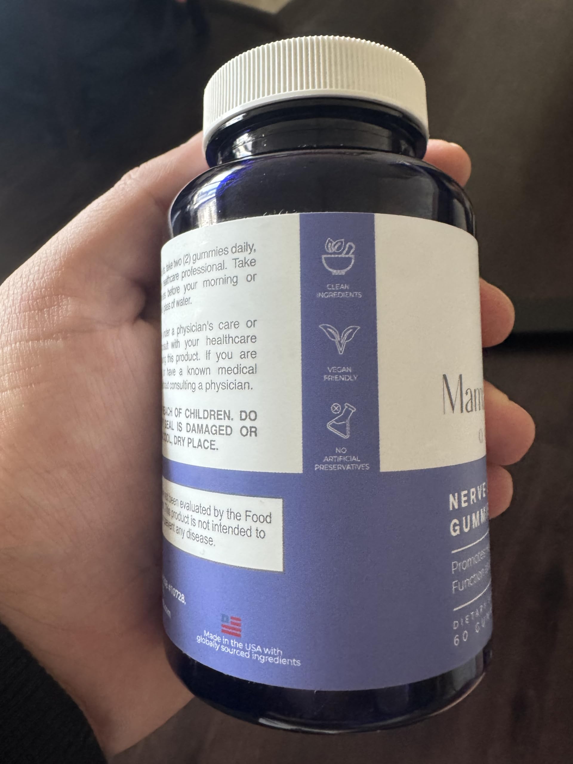 Mama Bear Oasis Gummies lifestyle scene with fresh fruit