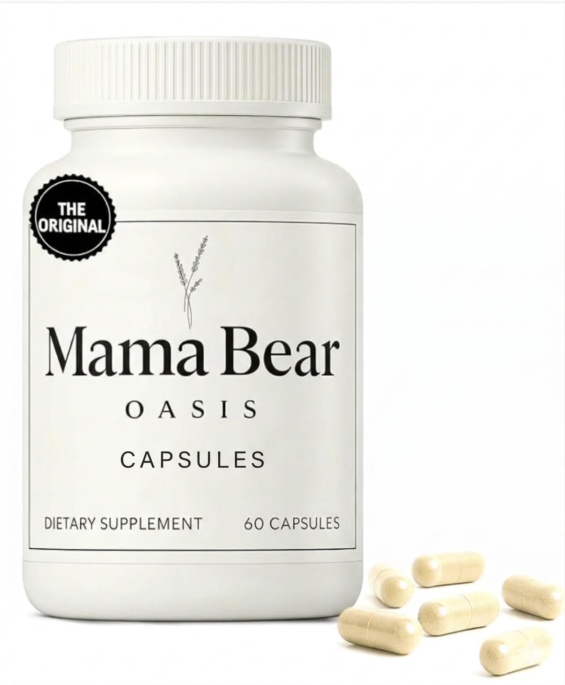Mama Bear Oasis Neuropathy Capsules bottle front view