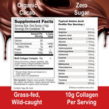 Mama Natural Collagen Blend 240g back view with nutritional information