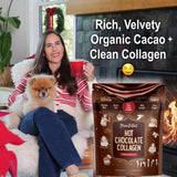 Mama Natural Collagen Blend 240g side view with ingredients