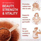 Mama Natural Collagen Blend 240g unflavoured powder scoop