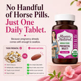Mama Natural Prenatal Multivitamin showing USDA Organic seal