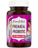 Mama Natural Probiotic Supplement with a glass of water