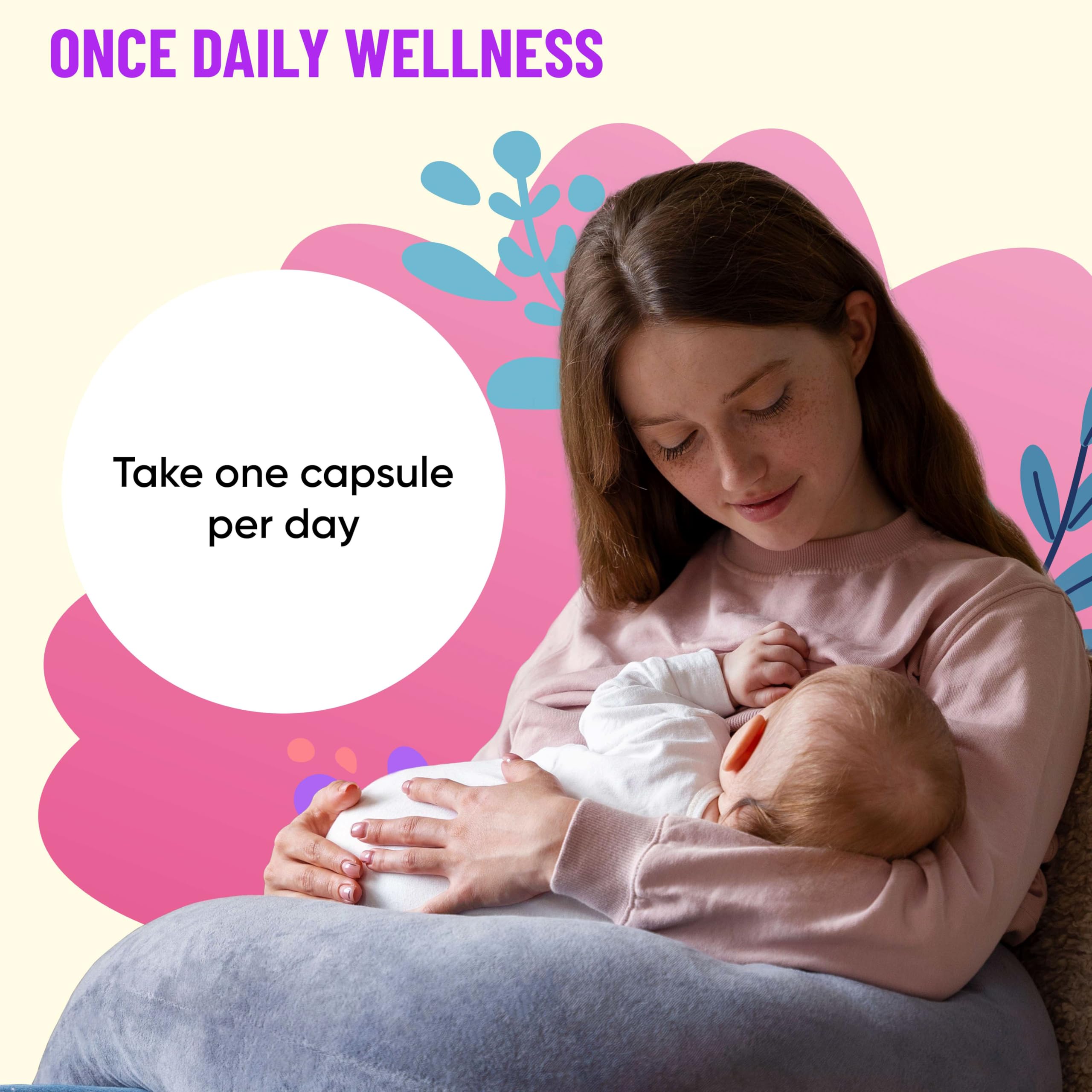 Mama's Select Postnatal Vitamins bottle with measuring spoon