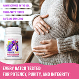 Mama's Select Prenatal Vitamins capsules in hand
