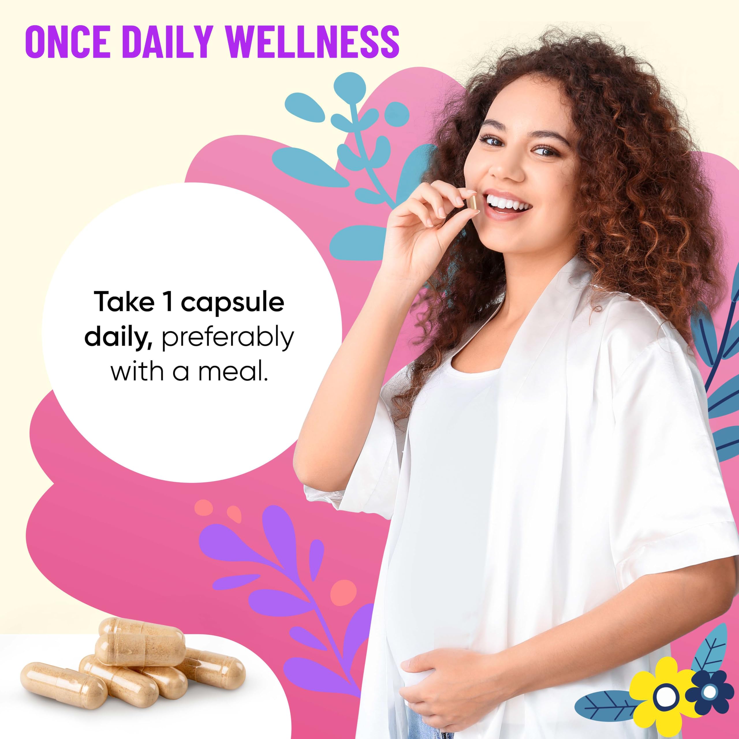 Mama's Select Prenatal Vitamins capsules on a wooden surface