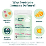 MamaDoc Rx Kids Probiotic Chewables close-up of chewable tablet