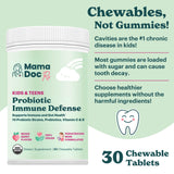 MamaDoc Rx Kids Probiotic Chewables in a child's hand