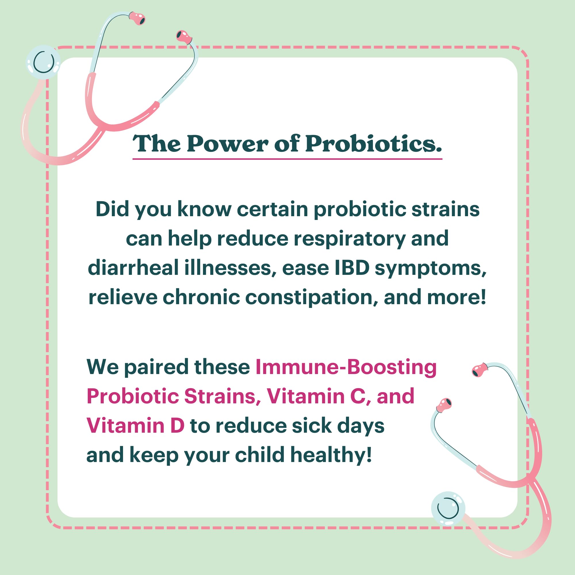 MamaDoc Rx Kids Probiotic Chewables with measuring spoon