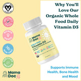MamaDoc Rx Vitamin D3 Chewables packaging side view