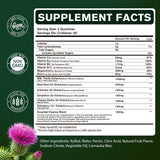 MAMOWYZ Milk Thistle Gummies with fresh herbs around